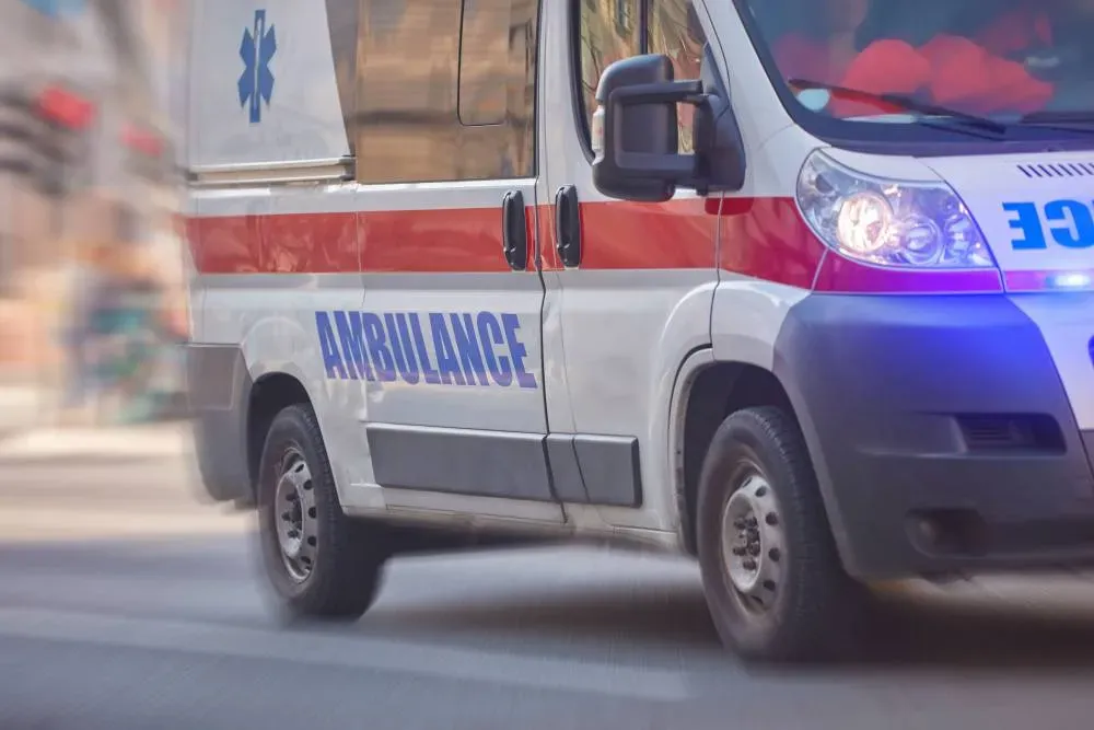 Ambulance près de Borée